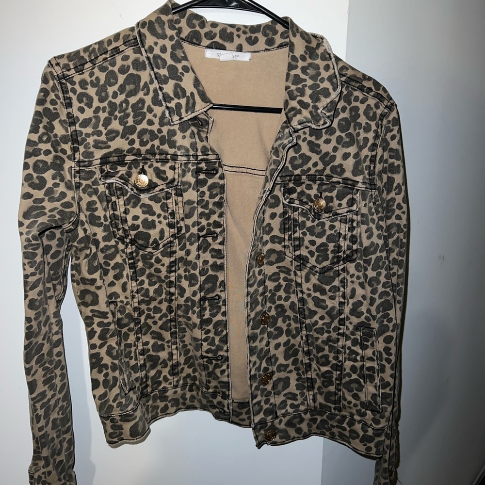 Cheetah Denim Jacket